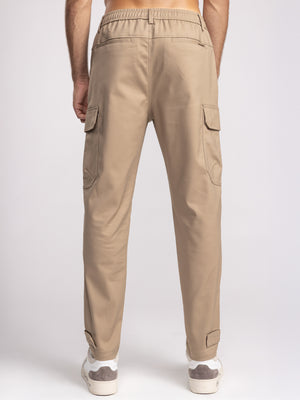 CARGO WOVEN PANTS Mocha / 48