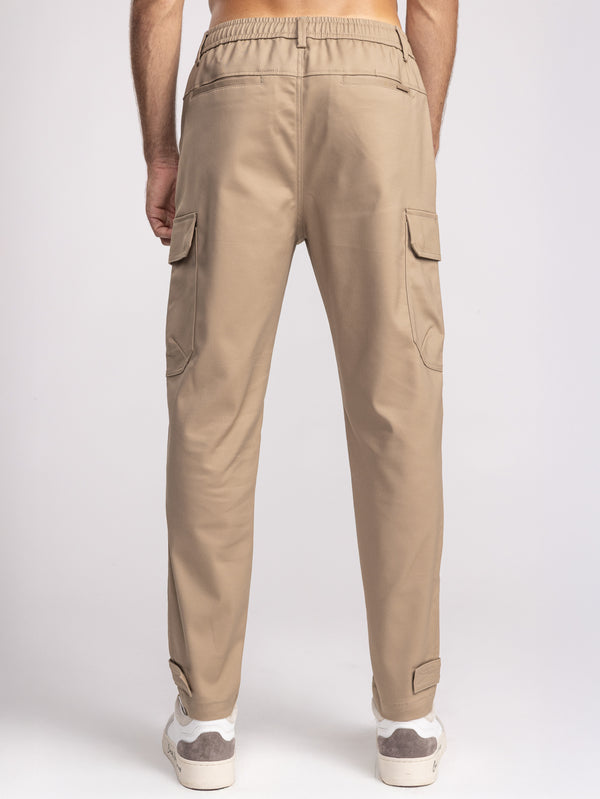 CARGO WOVEN PANTS Mocha / 48