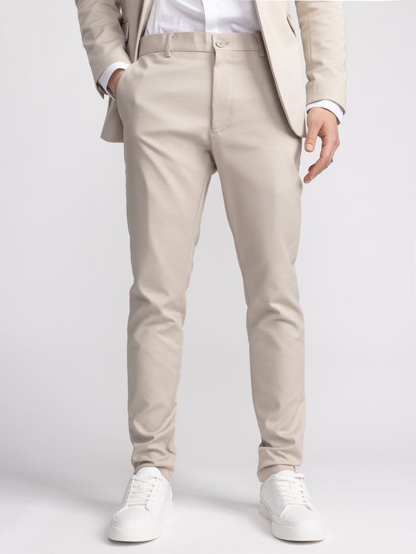 FASHION SUIT PANTS Stone / 48