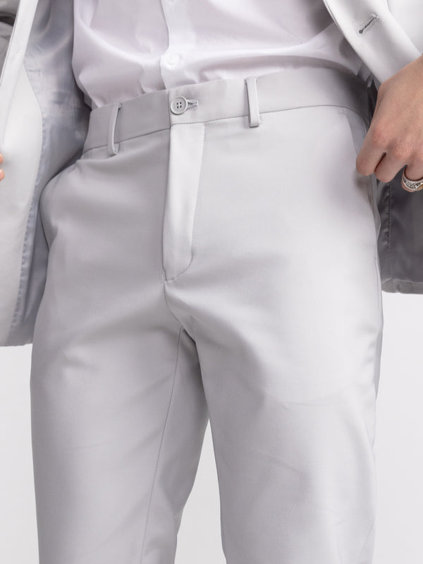 FASHION SUIT PANTS Light Gray / 48