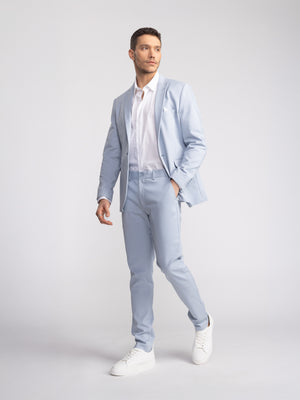 FASHION SUIT PANTS Light Blue / 48