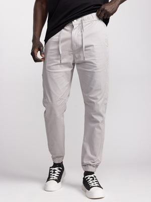 CARGO WOVEN PANTS Light Gray / 48