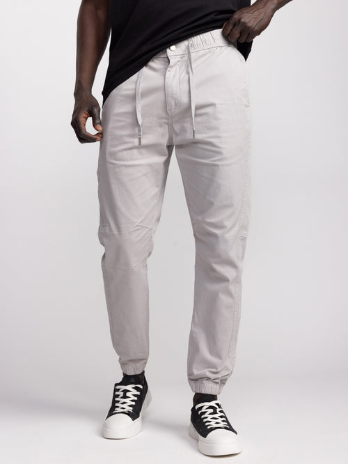CARGO WOVEN PANTS Light Gray / 48