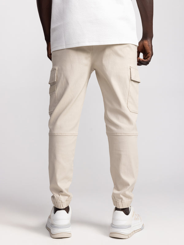 CARGO WOVEN PANTS Stone / 48