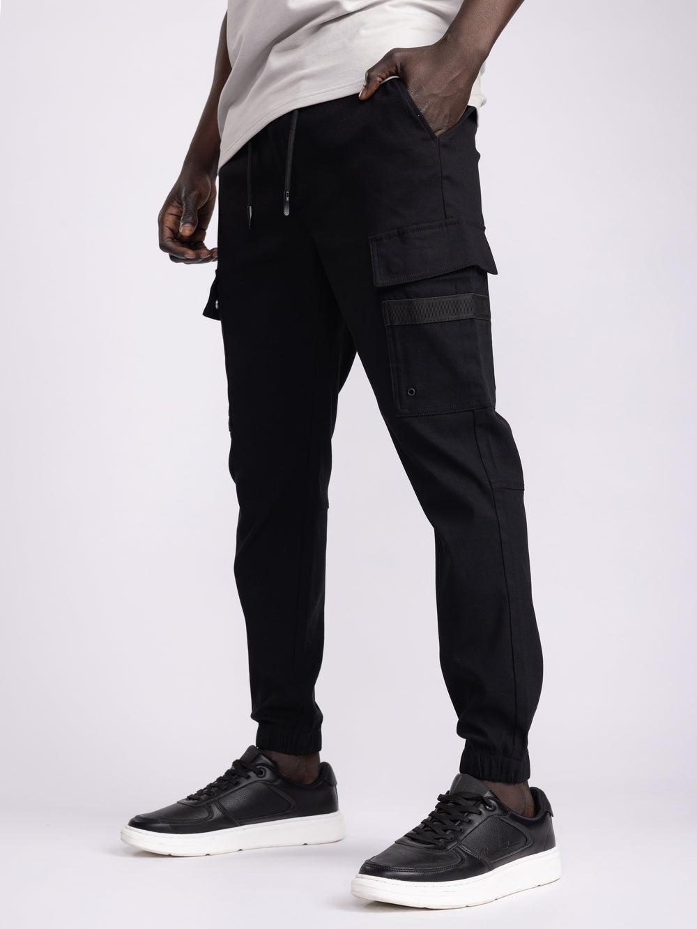 CARGO WOVEN PANTS Stone / 48