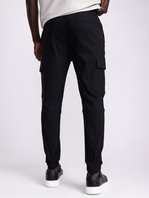 CARGO WOVEN PANTS Black / 48