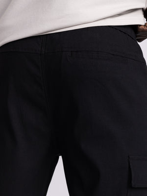 CARGO WOVEN PANTS Black / 48