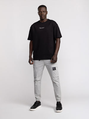 CARGO WOVEN PANTS Light Gray / 48