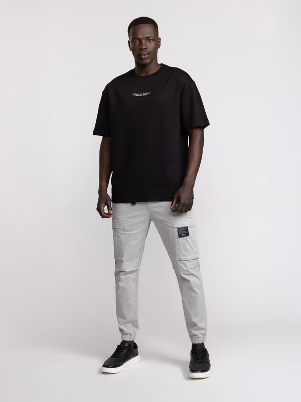 CARGO WOVEN PANTS Light Gray / 48