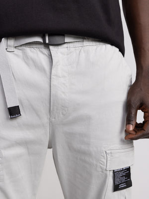 CARGO WOVEN PANTS Light Gray / 48