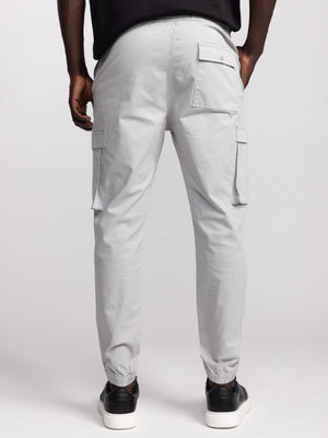 CARGO WOVEN PANTS Light Gray / 48