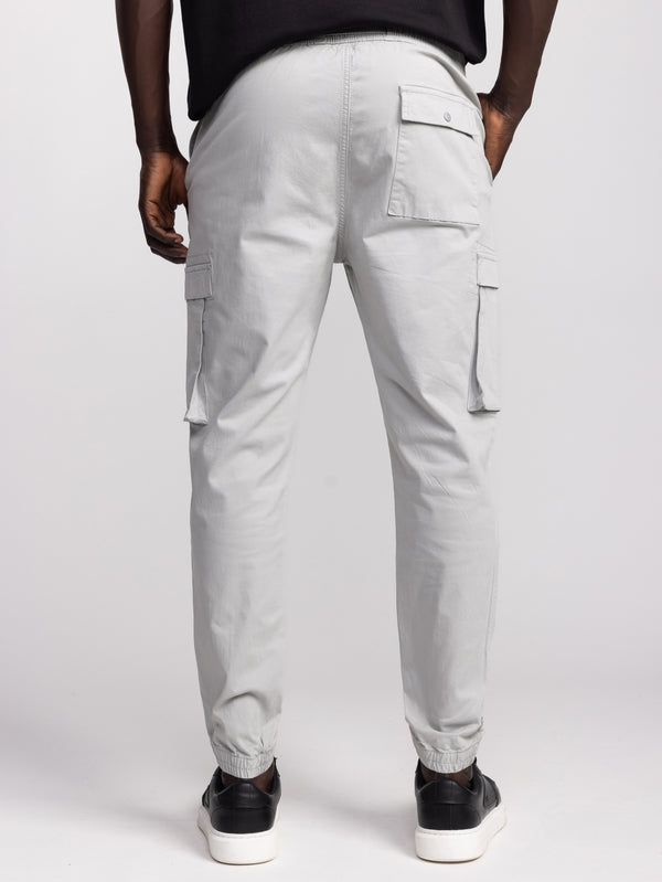 CARGO WOVEN PANTS Light Gray / 48