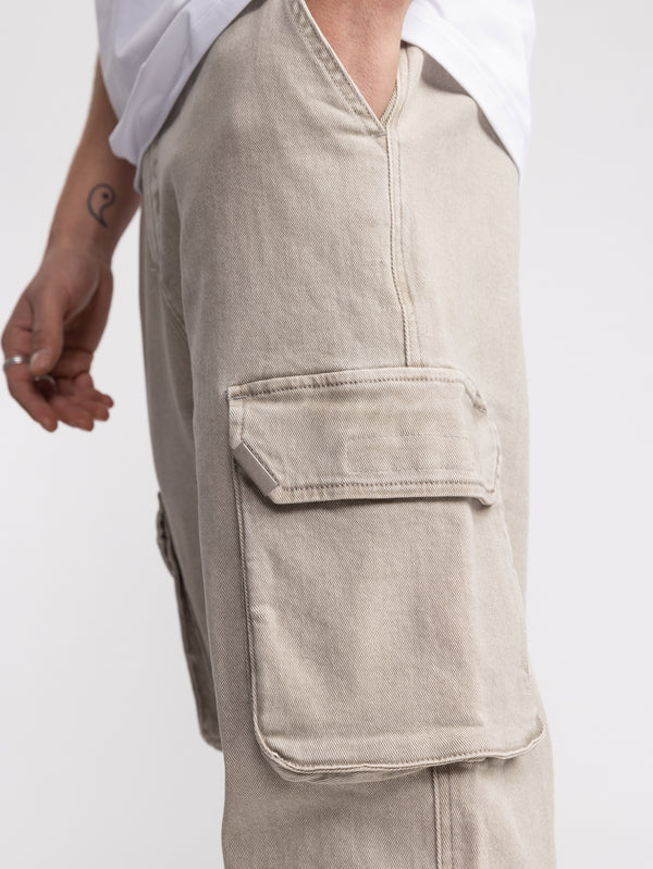 CARGO WOVEN PANTS Khaki / 46