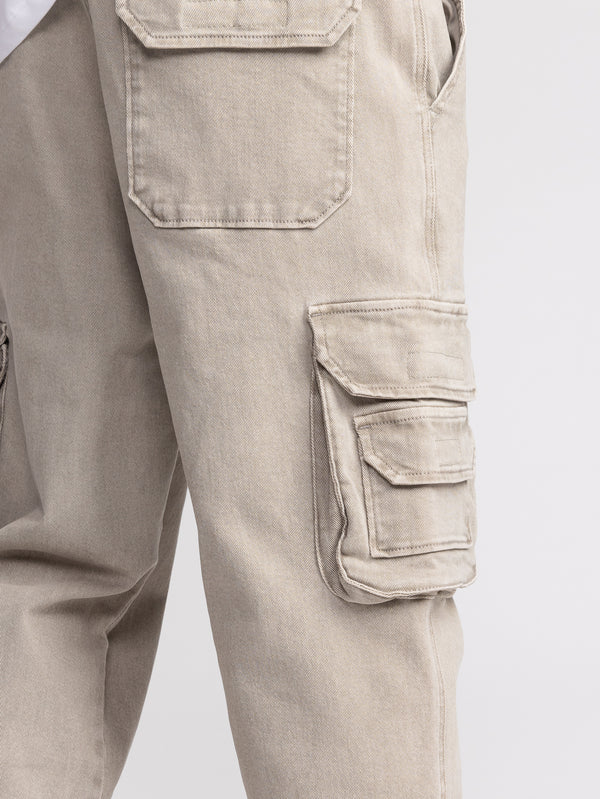 CARGO WOVEN PANTS Khaki / 46