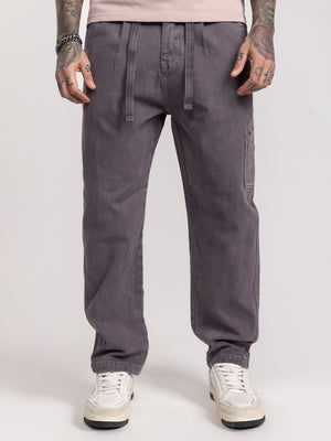 CARGO WOVEN PANTS Light Smoky Purple / 46