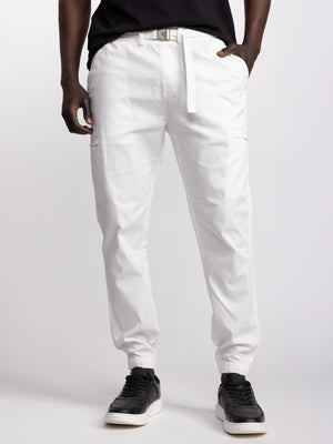 CARGO WOVEN PANTS White / 48