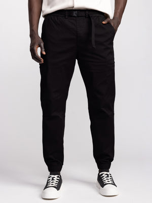 CARGO WOVEN PANTS Black / 48