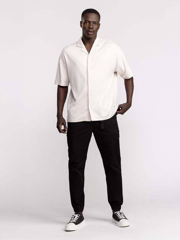 CARGO WOVEN PANTS Black / 48