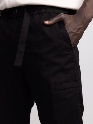 CARGO WOVEN PANTS Black / 48