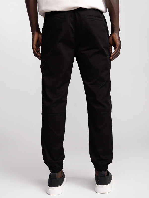 CARGO WOVEN PANTS Black / 48