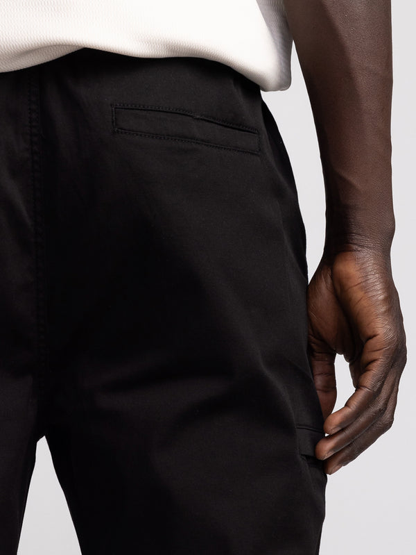 CARGO WOVEN PANTS Black / 48