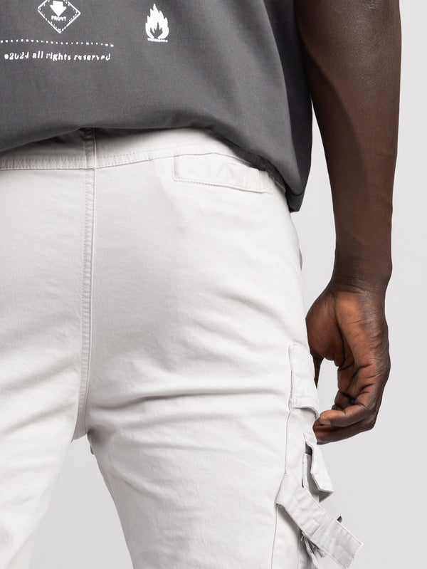 CARGO WOVEN PANTS Light Gray / 48