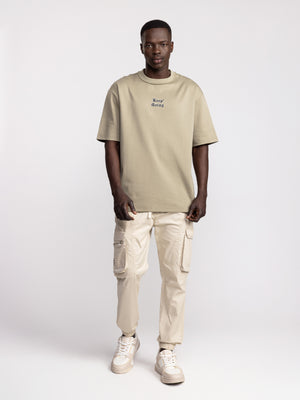 CARGO WOVEN PANTS Beige / 48