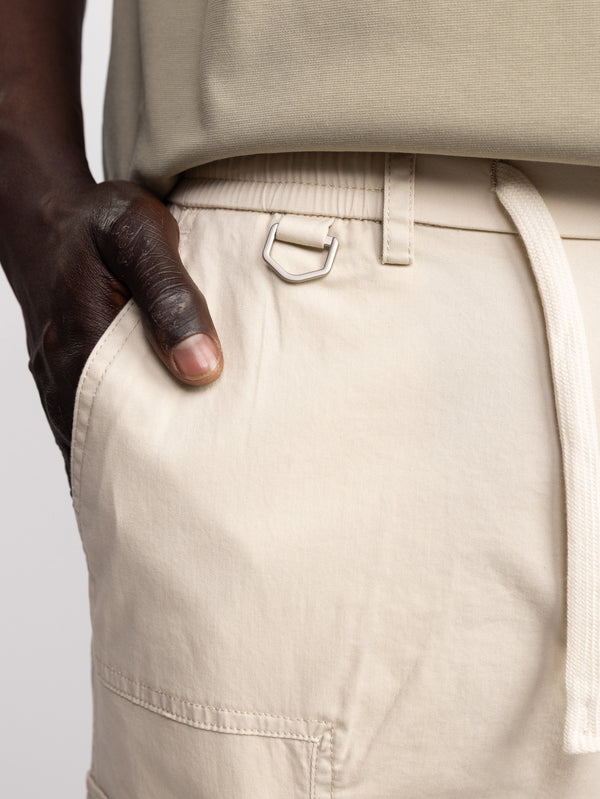 CARGO WOVEN PANTS Beige / 48