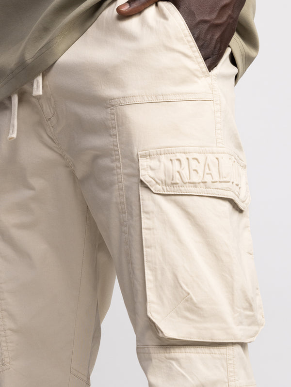 CARGO WOVEN PANTS Beige / 48