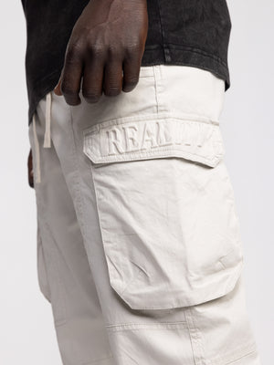 CARGO WOVEN PANTS Light Gray / 48