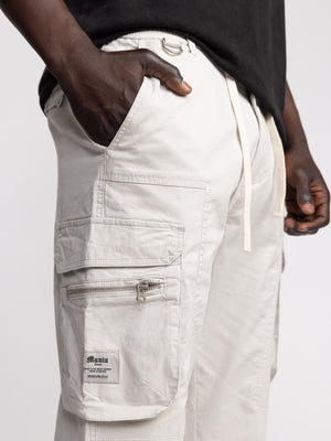 CARGO WOVEN PANTS Light Gray / 48