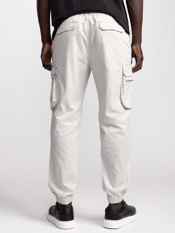 CARGO WOVEN PANTS Light Gray / 48