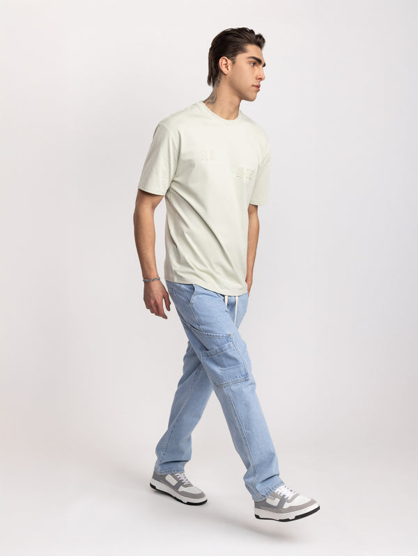 CARGO WOVEN PANTS Light Blue / 46