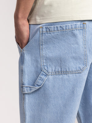 CARGO WOVEN PANTS Light Blue / 46
