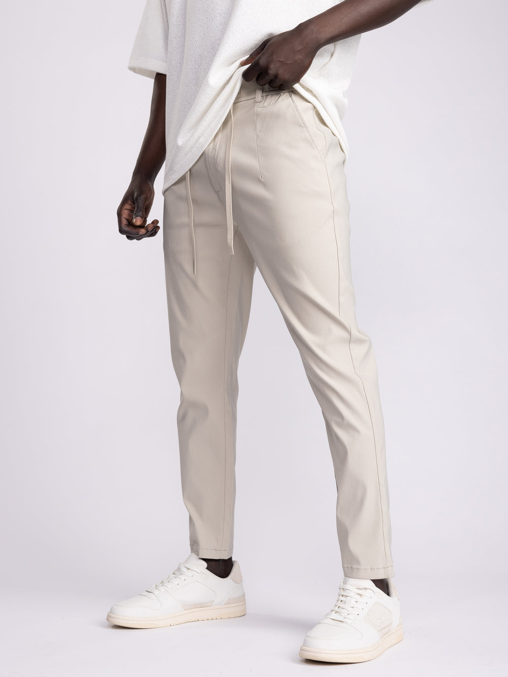 WOVEN PANTS Stone / 48