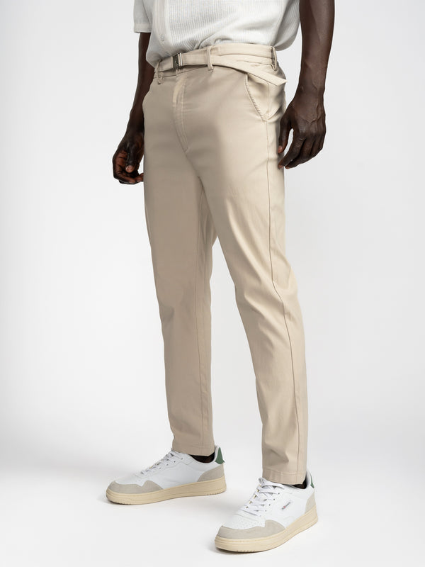 WOVEN PANTS Beige / 48