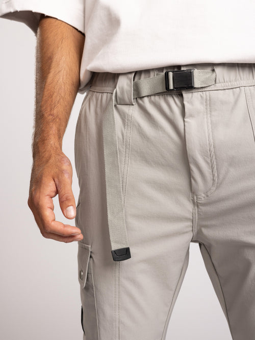 CARGO WOVEN PANTS Light Gray / 48