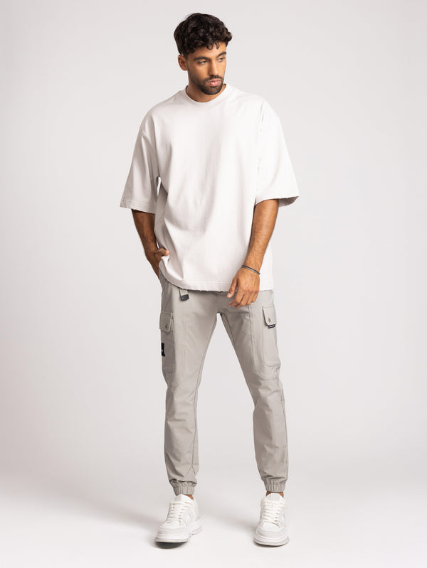 CARGO WOVEN PANTS Light Gray / 48