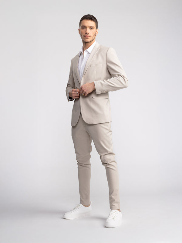 FASHION SUIT PANTS Stone / 48
