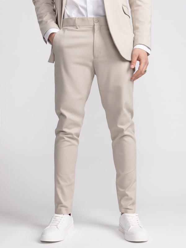 FASHION SUIT PANTS Stone / 48