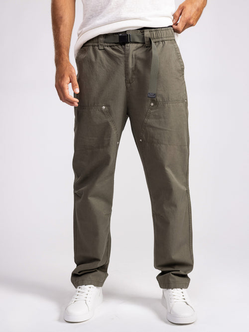CARGO WOVEN PANTS Green / 48