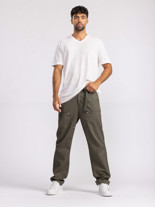 CARGO WOVEN PANTS Green / 48