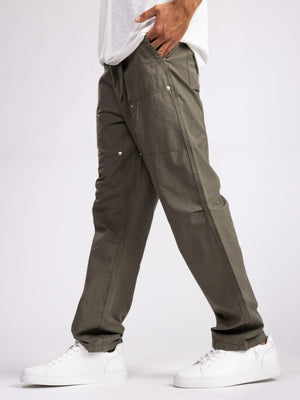 CARGO WOVEN PANTS Green / 48