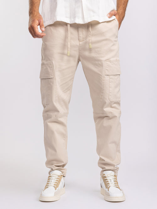CARGO WOVEN PANTS Stone / 48
