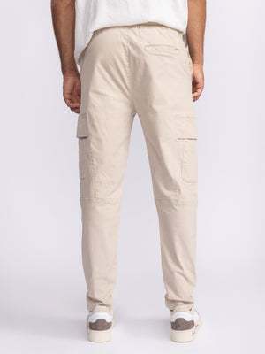 CARGO WOVEN PANTS Stone / 48