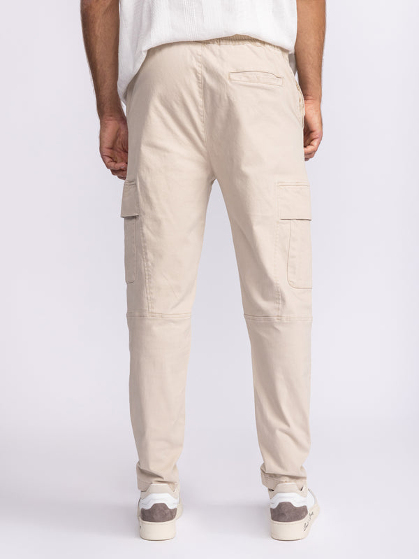 CARGO WOVEN PANTS Stone / 48