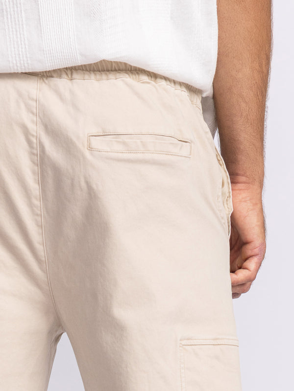 CARGO WOVEN PANTS Stone / 48