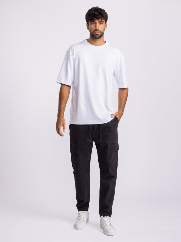 CARGO WOVEN PANTS Black / 48