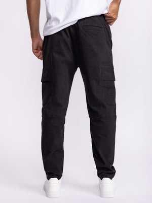 CARGO WOVEN PANTS Black / 48
