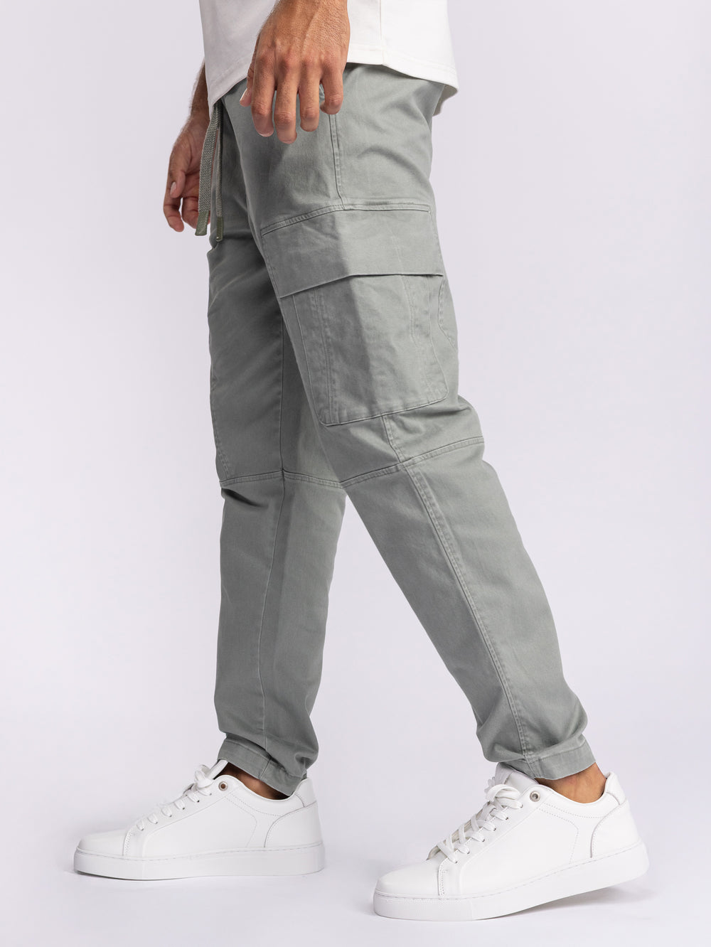 CARGO WOVEN PANTS Stone / 48